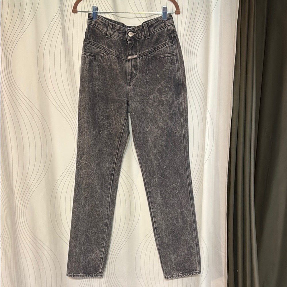 Closed Gray Acid Wash Organic Cotton Denim Jeans